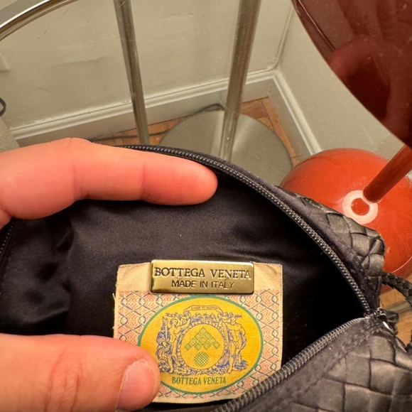 Bottega Veneta Vintage Intrecciato Satin Mini Crossbody Bag  Authentic Bottega Veneta vintage Mini Intrecciato Satin Cross Body